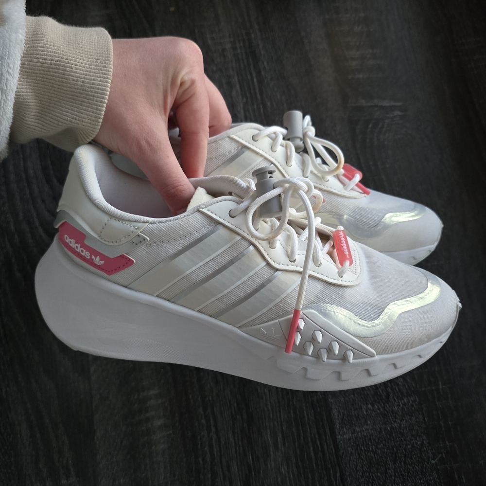 Adidas Choigo White Metallic Silver Rose Tone
